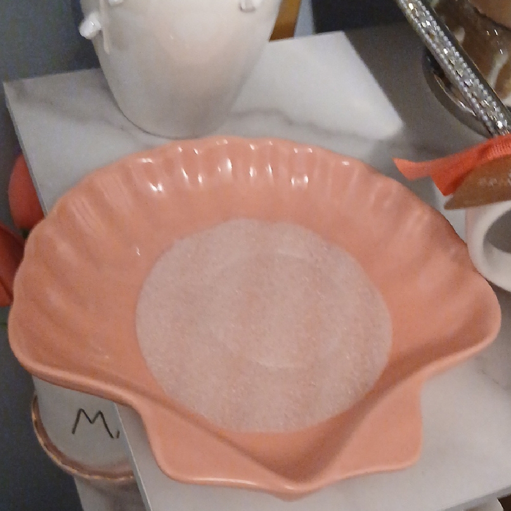 Rae Dunn Disney Double Sided Under the Sea Mug with Sea Shell Shaped Saucer NWT - Picture 6 of 7